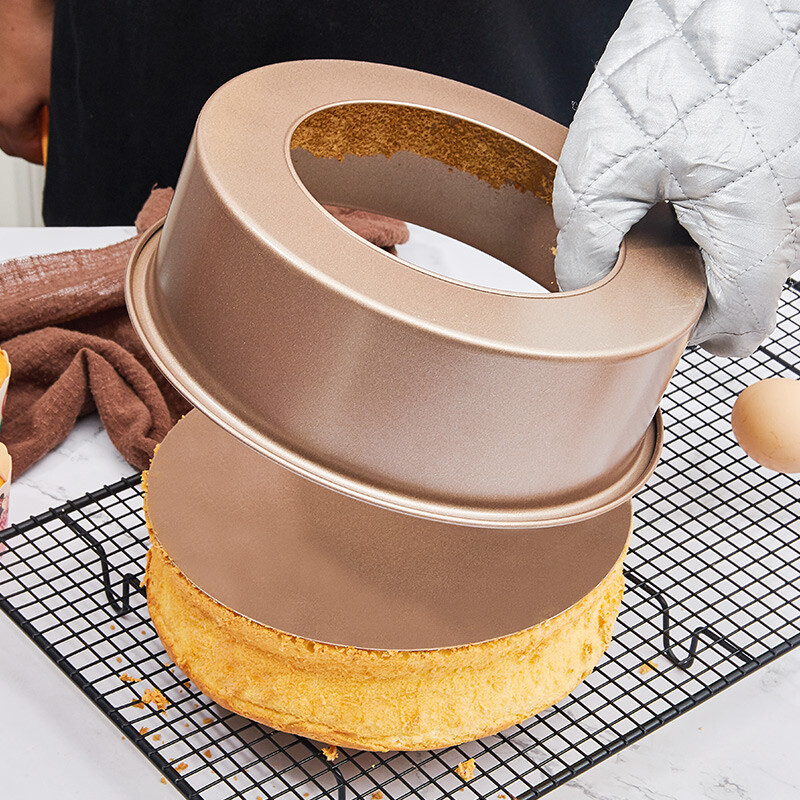杰凯诺 烘焙工具套装 新手工具 饼干蛋挞烤箱烘培模具 戚风蛋糕模具 不含打蛋器电子秤 金色半套