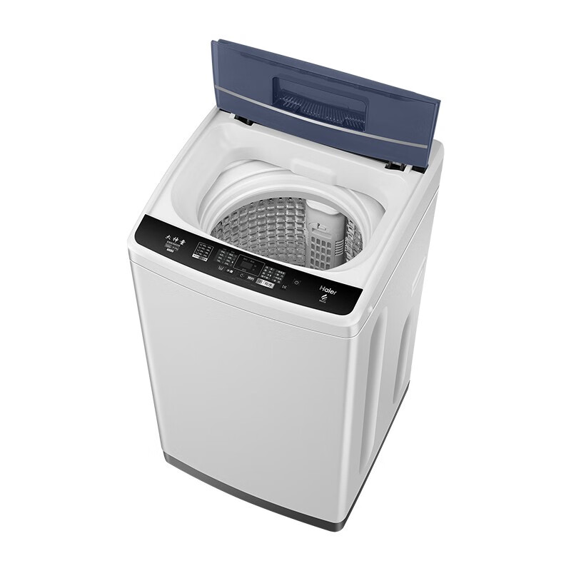 Haier/海尔 8公斤/kg家用全自动波轮洗衣机 漂甩二合一 四重洗护 智能预约EB80M009