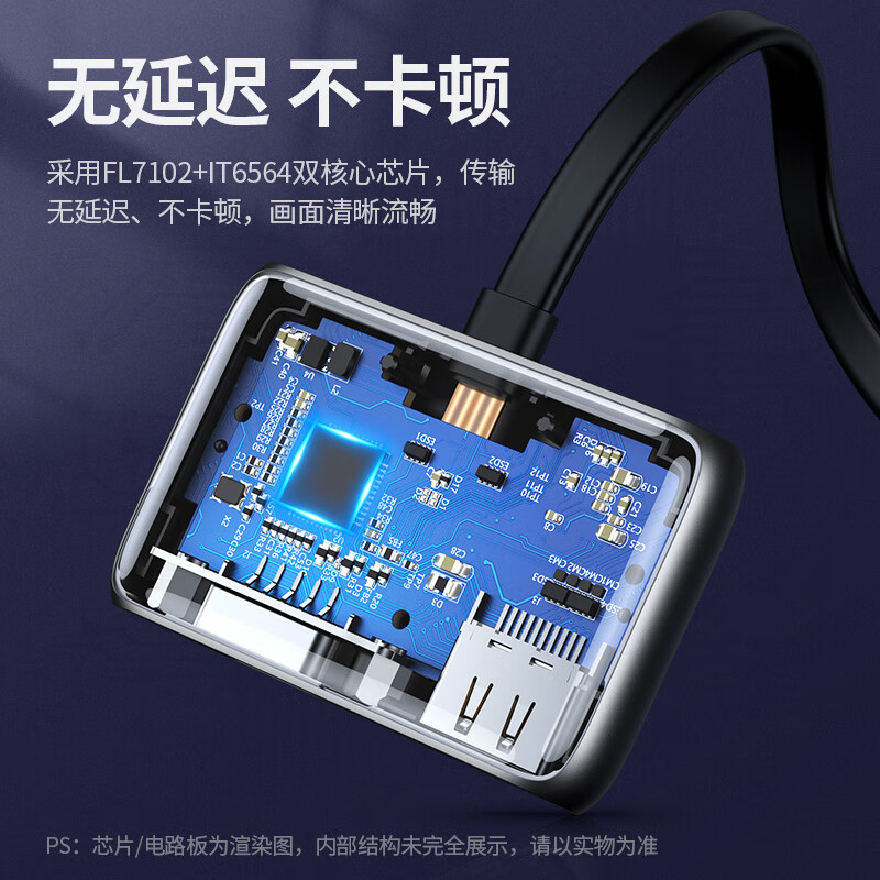 綠聯(lián)（UGREEN）Type-C擴展塢 適用蘋果Mac華為筆記本 USB-C轉(zhuǎn)HDMI/VGA轉(zhuǎn)換器線4K高清電腦手機投屏器拓展塢