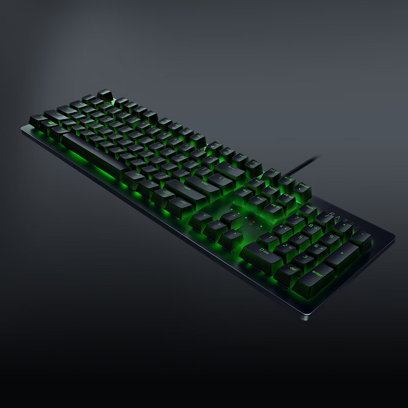 雷蛇 Razer 猎魂光蛛标准版 机械键盘 有线键盘 游戏键盘 104键 背光 电竞 吃鸡LPL键盘 黑色 光轴