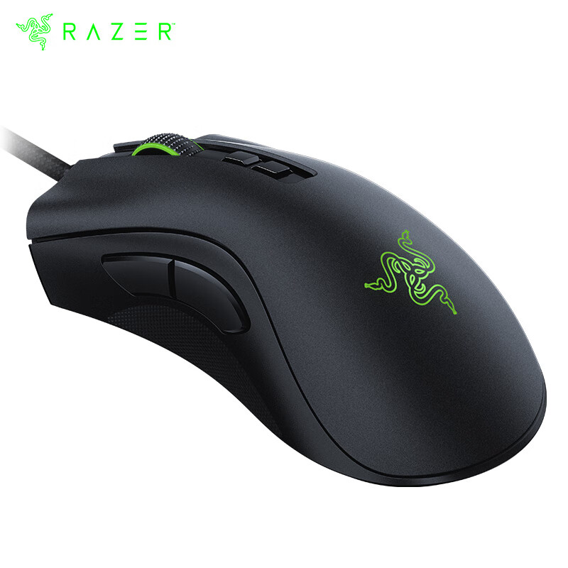 雷蛇 Razer 炼狱蝰蛇V2 鼠标 有线鼠标 游戏鼠标 人体工程学 电竞 黑色 20000DPI lol吃鸡神器cf