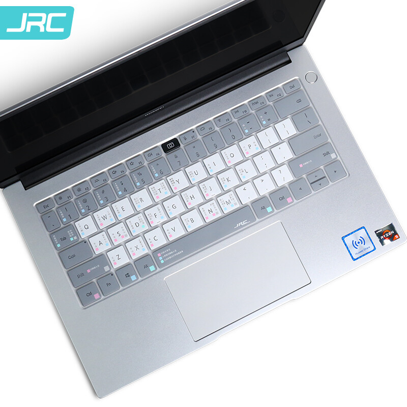 JRC 2021新款华为MateBook 14英寸笔记本电脑功能键盘膜 硅胶快捷键透光保护膜防水防尘