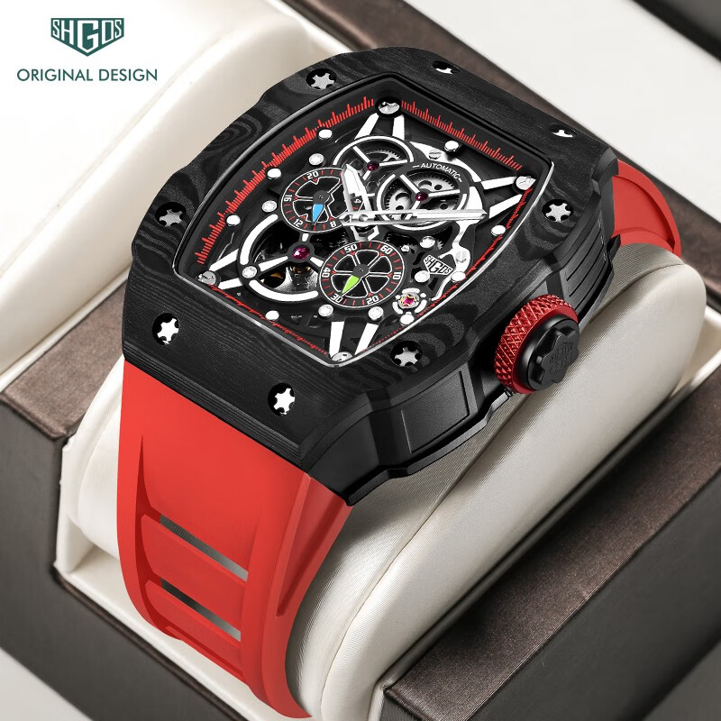 感受罗格斯(shgos) 手表德国表 x光系列镂空全自动机械表防水进口机