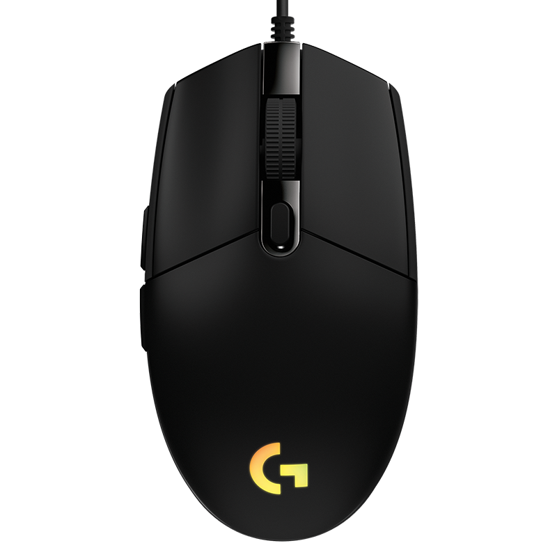 罗技（G）G102 有线游戏电竞鼠标 8000DPI RGB鼠标 绝地求生 吃鸡鼠标 G102黑（第二代）