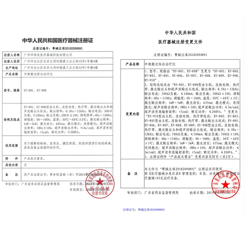 白医生理疗仪家用医用颈椎肩周腰肌劳损多功能中频治疗仪电疗针灸经络脉冲按摩仪激光低频理疗机器 XY-805标配