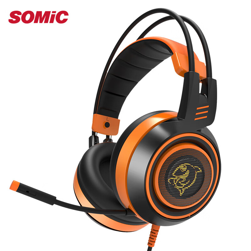 硕美科（SOMIC）G951斗鱼版 7.1声效电竞游戏耳机 电脑头戴式耳麦 降噪震动 绝地求生耳机 吃鸡耳机