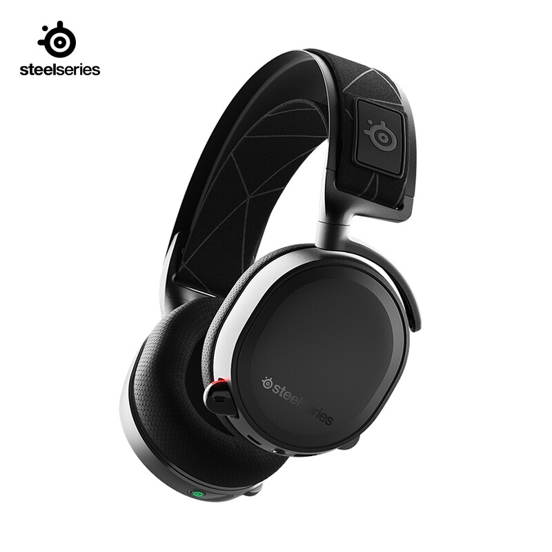 赛睿 (SteelSeries) Arctis 寒冰7 Wireless 2.4G无线传输耳机耳麦 有线耳机 游戏耳机头戴式 黑色