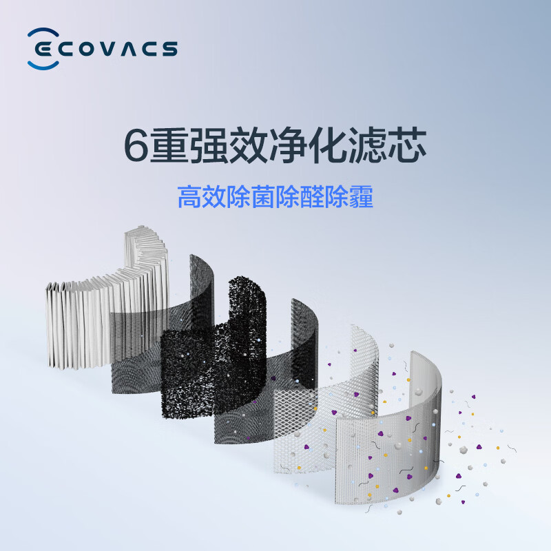 科沃斯（Ecovacs）沁宝Ava空气净化器机器人智能家用除甲醛可移动自动规划路线KJ400G-LX11-03（蓝色）