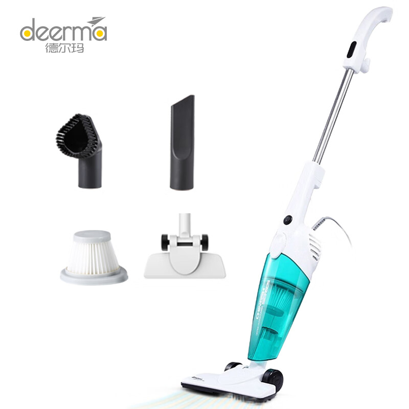 德尔玛（Deerma）DX128C小型立式手持吸尘器家用立式吸尘机宠物家庭适用