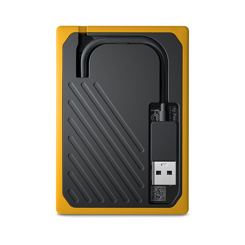 西部数据(WD) 1TB USB3.0 移动固态硬盘（PSSD）My Passport Go 琥珀色坚 固耐用 小巧便携 兼容Mac
