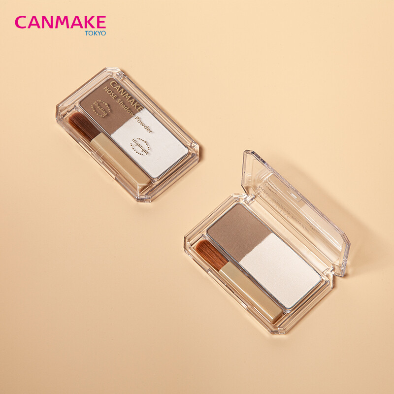 canmake日本井田鼻影粉肯美双色高光修容粉饼鼻梁阴影侧影提亮修脸型