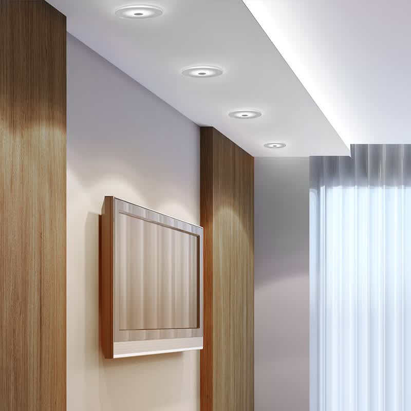 欧普照明oppleled透明筒灯导光板桶灯孔灯客厅吊顶嵌入式天花灯聚光灯