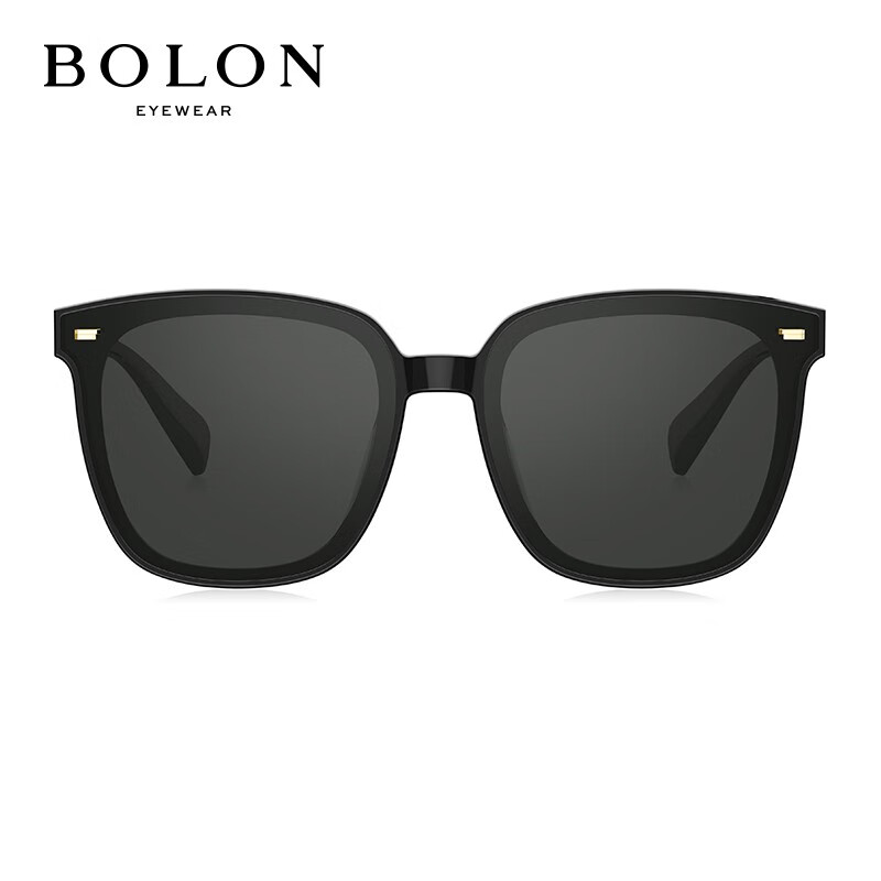 BOLON暴龙眼镜新款太阳镜王俊凯同款墨镜BL3027 C10-深灰色