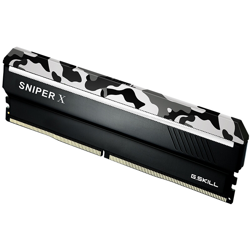 芝奇（G.SKILL）16GB DDR4 3200频率 台式机内存条 Sniper X 狙击者(迷彩黑)