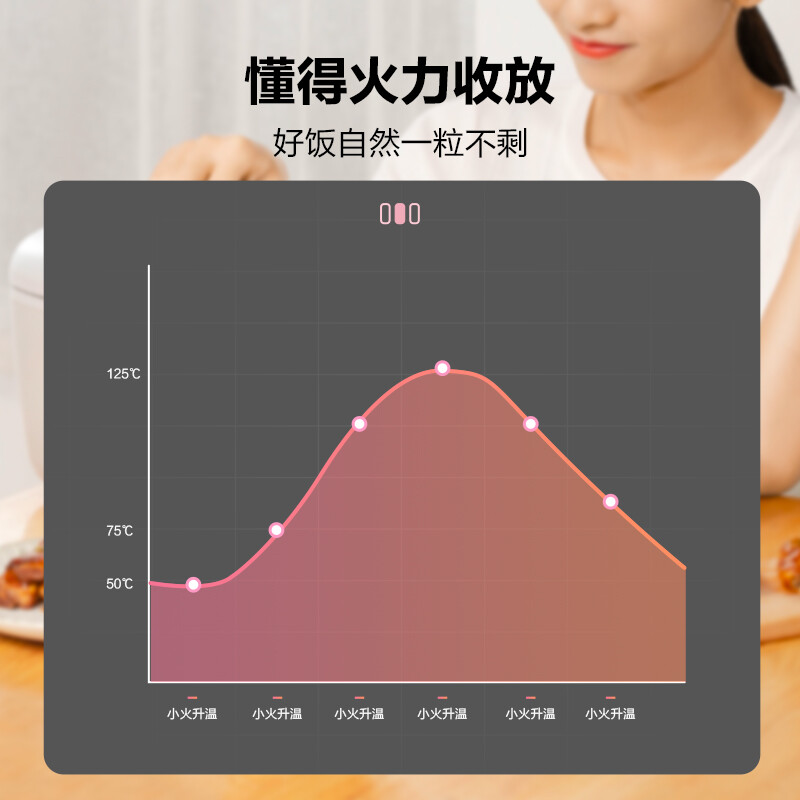 美的 （Midea）電飯煲電飯鍋0.8L小容量迷你1-2人便攜單人宿舍旅行FB08M301