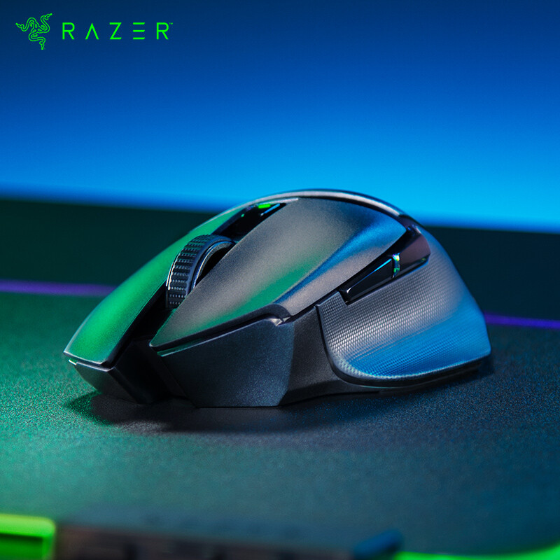 雷蛇 Razer 巴塞利斯蛇X极速版 小巴蛇 无线鼠标游戏鼠标轻量便携吃鸡鼠标右手鼠标16000DPI 6键自定义编程