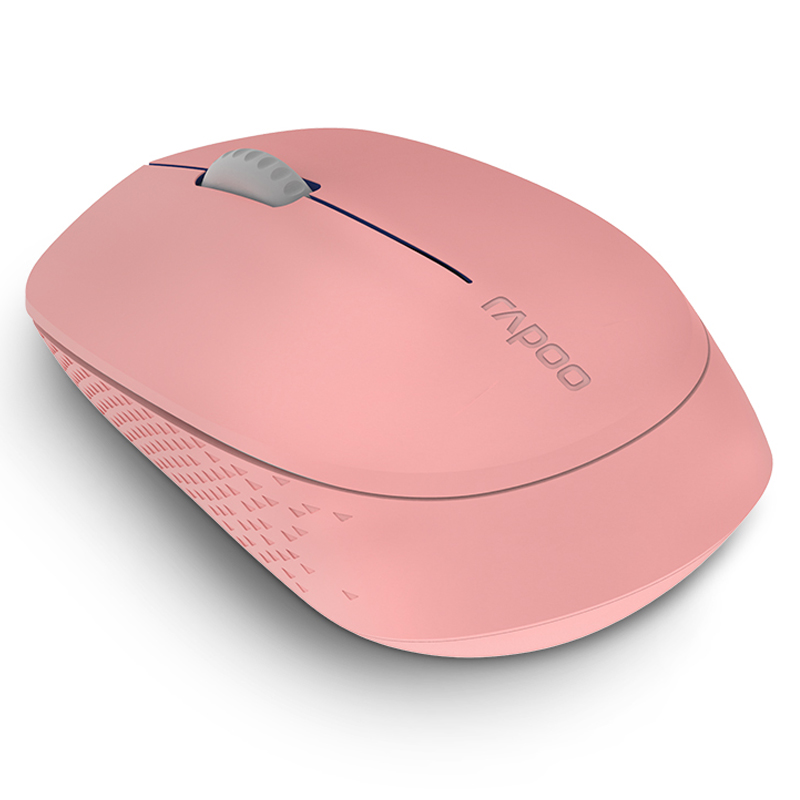 雷柏（Rapoo） M100G 无线鼠标 蓝牙鼠标 办公鼠标 静音鼠标 便携鼠标 对称鼠标 笔记本鼠标 粉色
