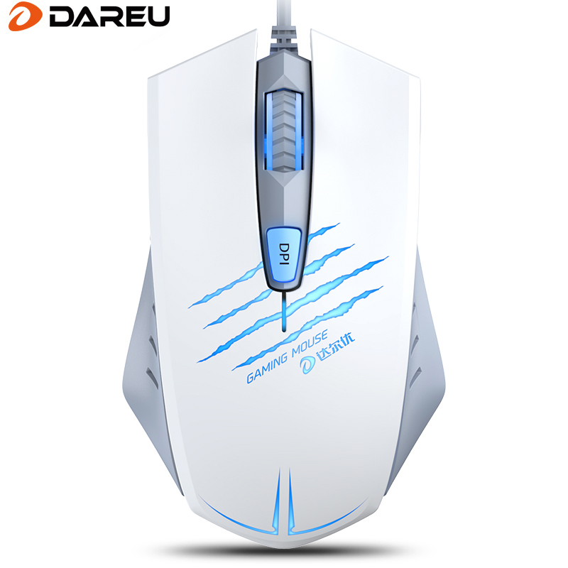 达尔优(dareu) LM109 鼠标 有线鼠标 鼠标有线  游戏鼠标 电竞鼠标 白色
