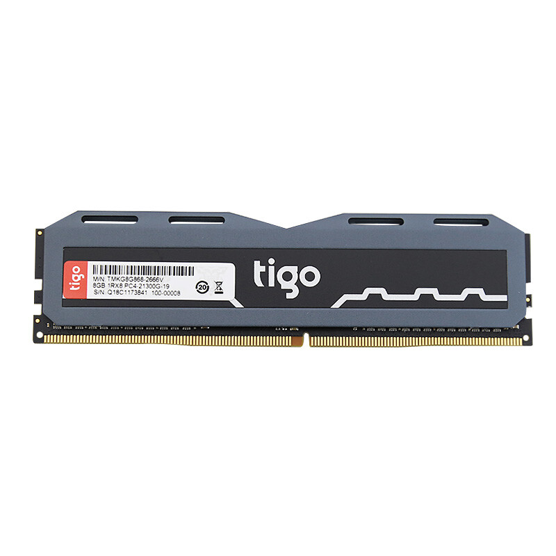 金泰克（Tigo）DDR4 2666 8GB 臺(tái)式機(jī)內(nèi)存條 貪狼星 電競(jìng)游戲馬甲條