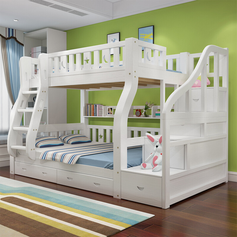 讨论品殿(pindian) 儿童上下床双层实木高低子母床上下铺成人双人究竟