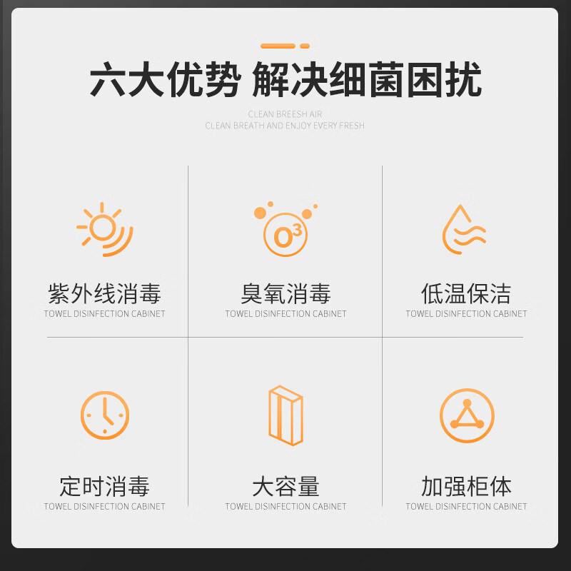 圣托（Shentop）美容院毛巾消毒柜 立式商用大容量 双门柜式臭氧紫外线 酒店衣物消毒用 YTP910-C5