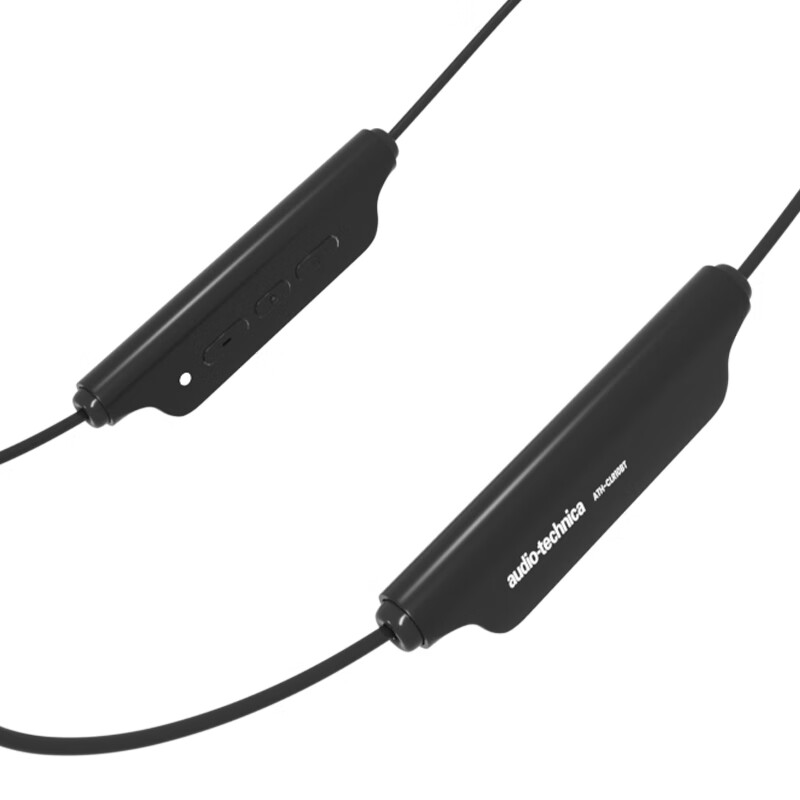 铁三角 CLR100BT  颈挂式无线蓝牙耳机 入耳式运动 手机游戏磁吸 音乐耳机 黑色