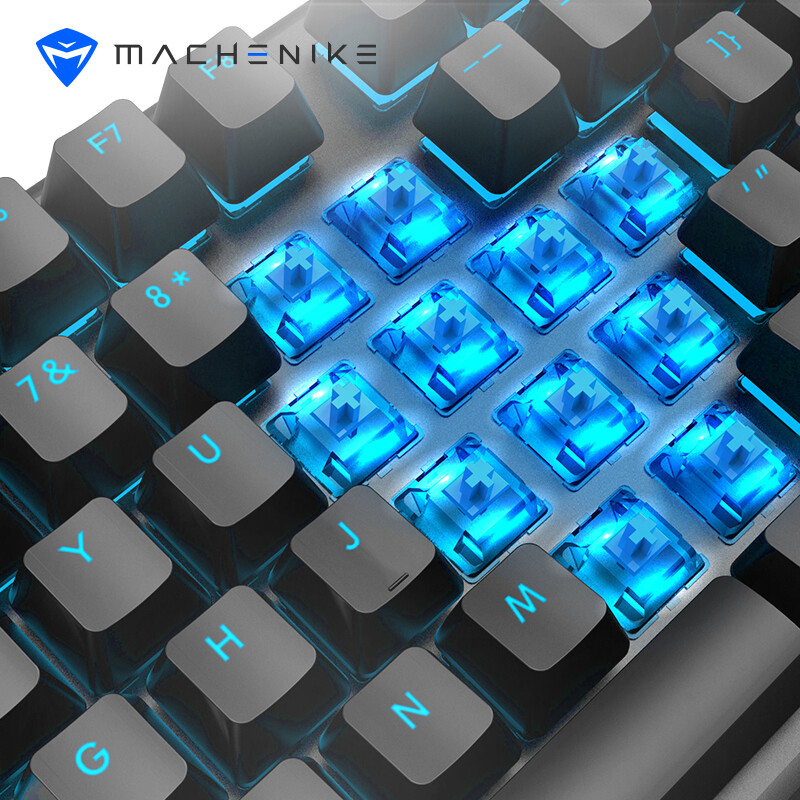 机械师(MACHENIKE) K7无线蓝牙机械键盘 有线无线双模游戏电竞办公键盘 笔记本电脑台式机键盘 黑轴