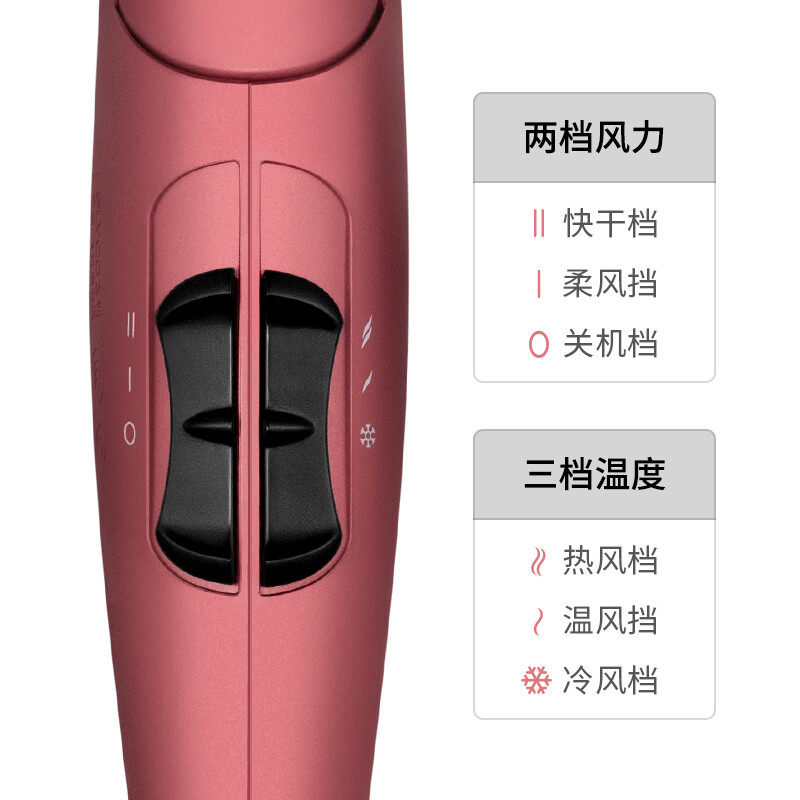 飞科(FLYCO)电吹风机家用FH6218大功率吹风筒负离子 2000W