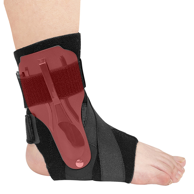 驰动 夹板固定护踝 扭伤崴脚骨折康复脚踝运动防护护具单只装黑色均码