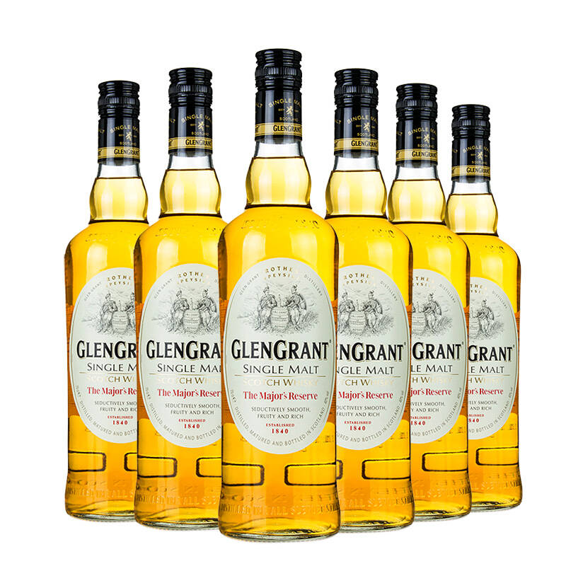 蘇格蘭威士忌原裝進口glen grant 英國格蘭冠 單一麥芽威士忌100%純麥