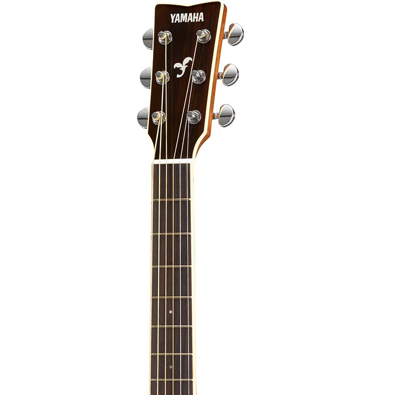 雅马哈（YAMAHA）FSX830C原木色单板民谣电箱吉他40英寸缺角玫瑰木背侧