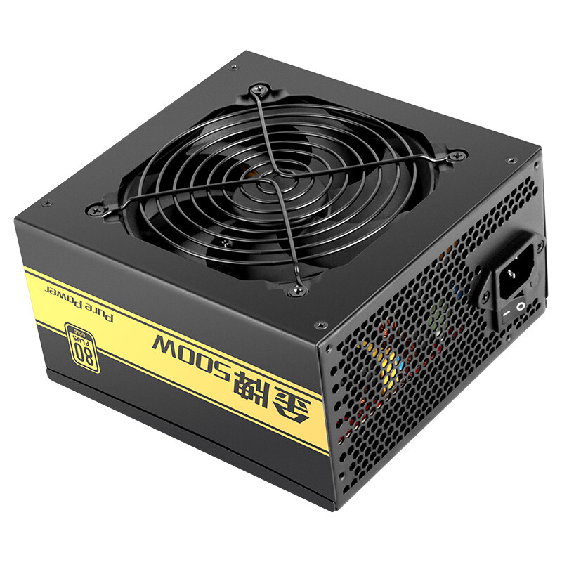 先马（SAMA）金牌500W 额定功率500W 台式电脑主机箱电源 80PLUS金牌/全电压/LLC谐振电路/固态电容/三年质保