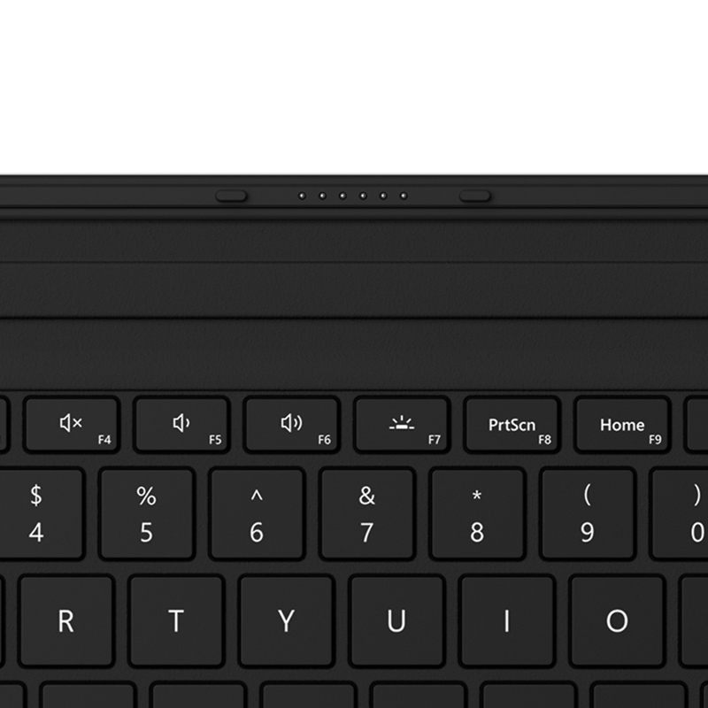 微软?Surface Pro 指纹键盘盖 典雅黑 磁吸易拆卸 按压指纹识别 磨砂手感 键盘背光+玻璃精准式触控板