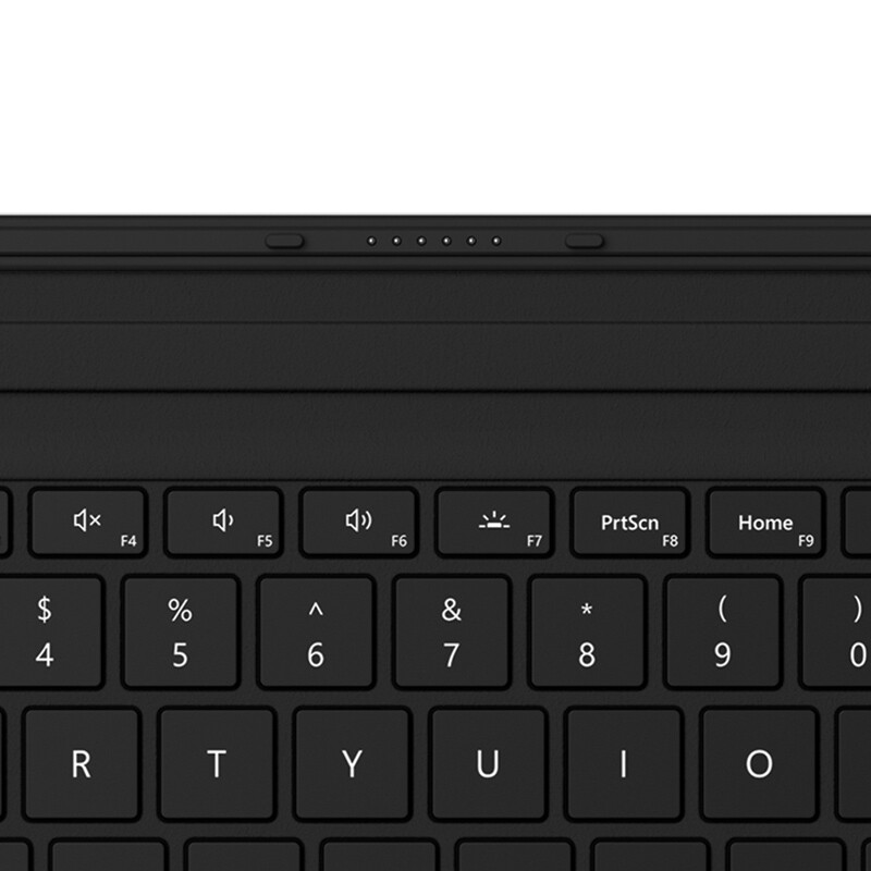 微软?Surface Pro 指纹键盘盖 典雅黑 磁吸易拆卸 按压指纹识别 磨砂手感 键盘背光+玻璃精准式触控板
