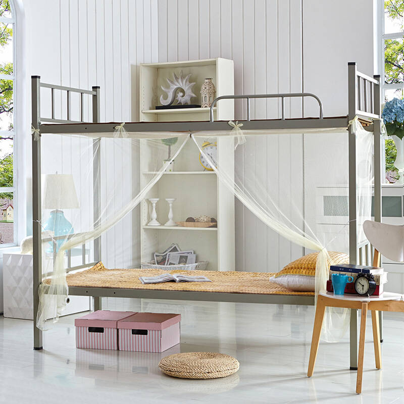 拓时代 加密拉链学生蚊帐上铺宿舍下铺单人双人寝室方顶蚊帐 拉链黄色