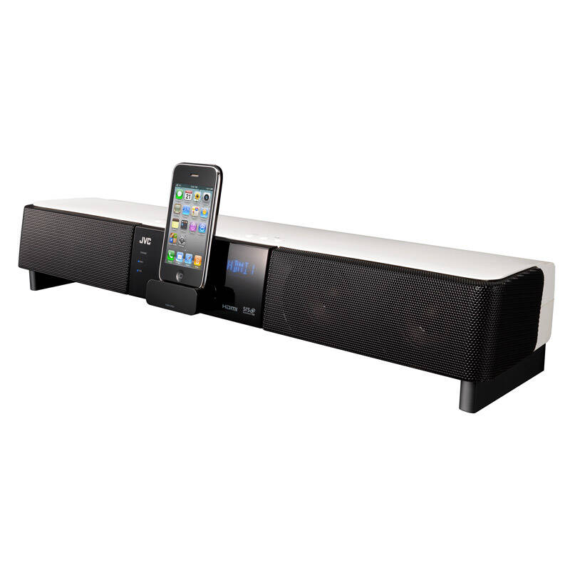 全进口 jvc/杰伟世 th-lb3 hdmi高清电视回音壁家庭影院音响音箱 白色