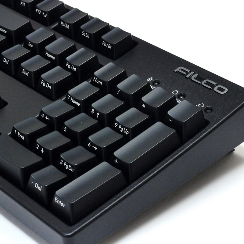 斐尔可（FILCO）FKBC104MC/EFB2「104双模忍者圣手二代」蓝牙无线键盘 樱桃机械键盘 黑色 青轴 吃鸡游戏键盘