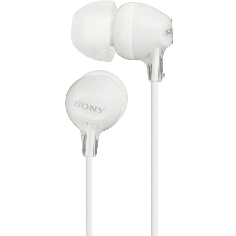 索尼（SONY） MDR-EX15LP 入耳式耳机有线音乐耳机手机电脑笔记本适用高音质适用安卓 白色