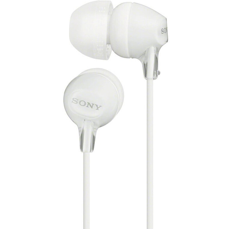 索尼（SONY） MDR-EX15LP 入耳式耳機(jī)有線音樂耳機(jī)手機(jī)電腦筆記本適用高音質(zhì)適用安卓 白色