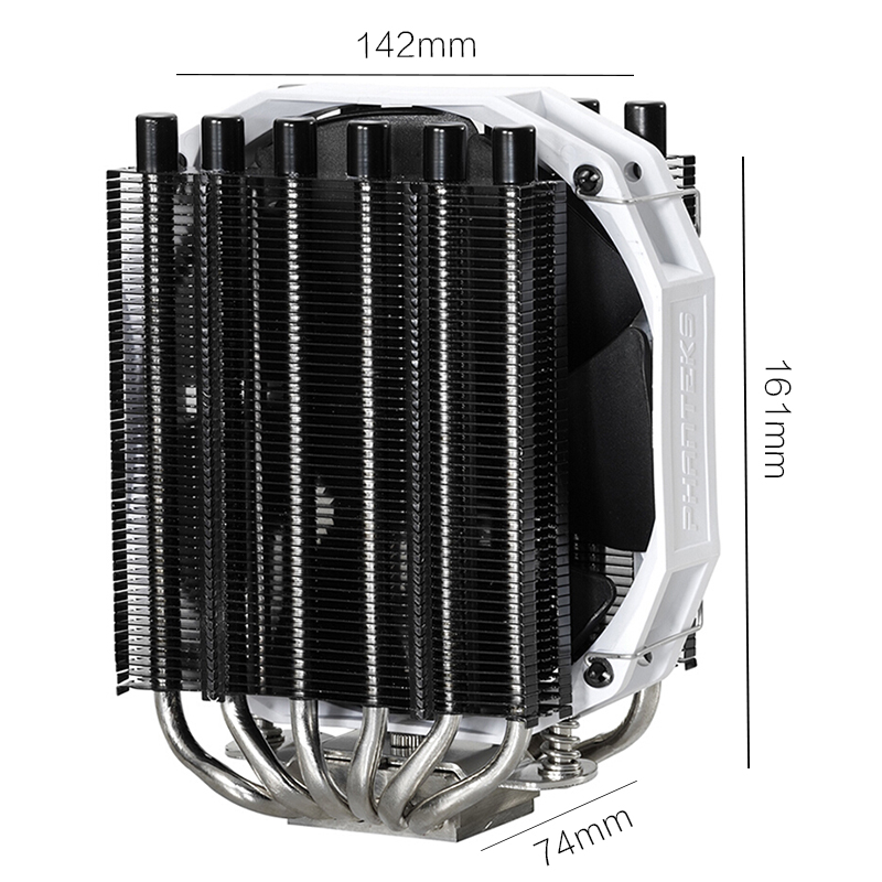 追风者(PHANTEKS) TC14S双塔6热管 电脑CPU散热器(115x/LGA1200/AM4全平台/焊接工艺/PWM风扇/金属扣具)