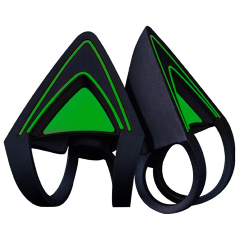 雷蛇（Razer）北海巨妖专用猫耳配件-绿色