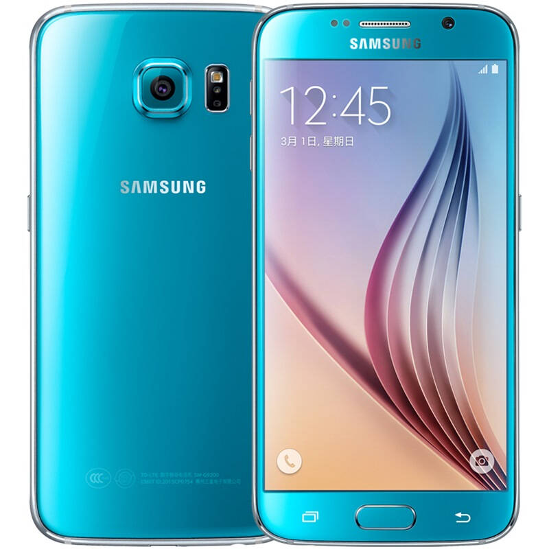 三星galaxy s6(g9200)32g版 冰玉蓝 移动联通电信4g手机 双卡双待