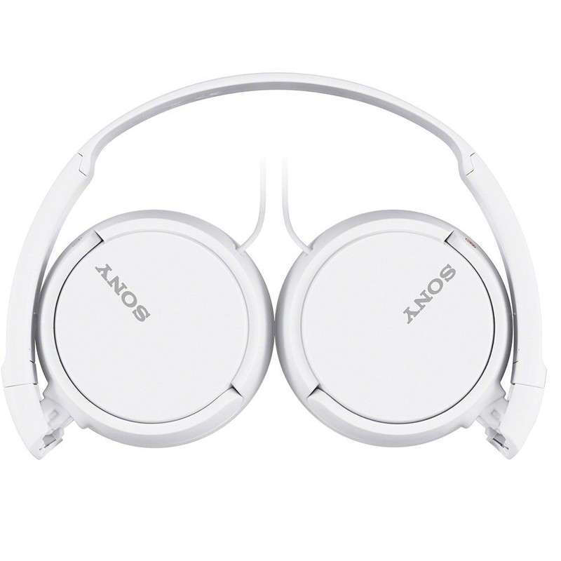 索尼（SONY） MDR-ZX110AP 耳機頭戴式重低音手機電腦游戲有線耳機學生上網課學習辦公耳麥 白色