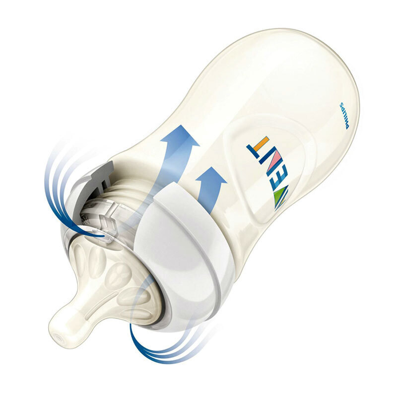 飞利浦新安怡 英国品牌 avent 宽口径自然pp奶瓶11oz/330毫升单个装 *