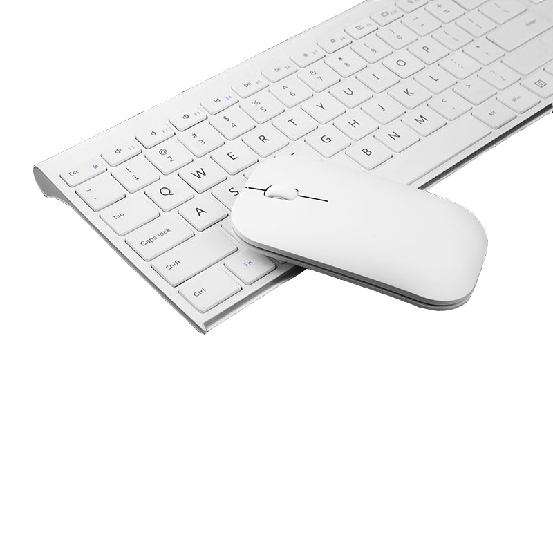 航世（BOW）HW192 键鼠套装 无线键鼠充电套装 办公键鼠套装 超薄便携充电鼠标键盘 白色