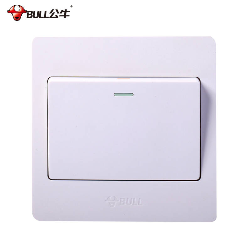 bull公牛 一开单控开关插座面板 一位单开开关单联开关g07k111y