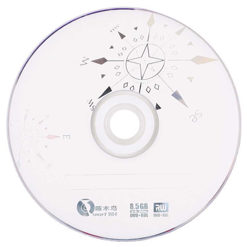 啄木鸟 DVD+R 光盘/刻录光盘/空白光盘/刻录碟片/大容量/  DL 8速 8.5G 单面双层 10片桶装 刻录盘