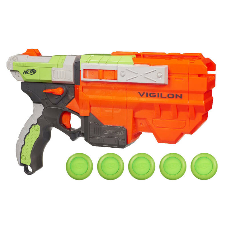 孩之宝hasbro热火nerf旋风系列猎豹软弹发射器飞盘软弹枪玩具枪