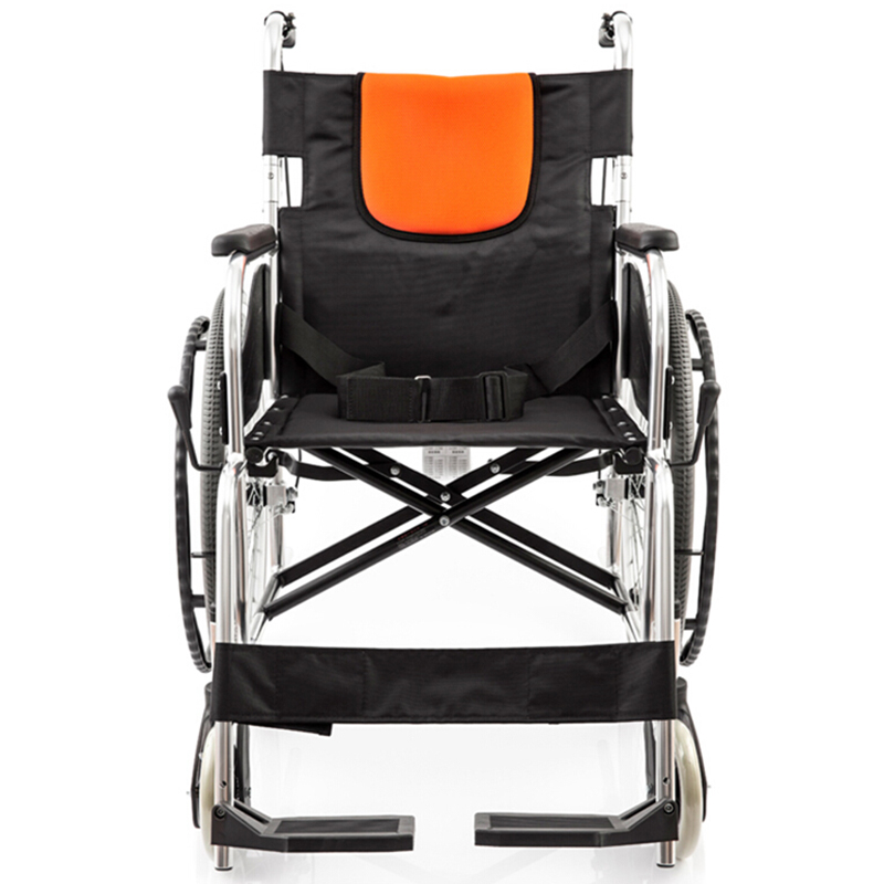 鱼跃（YUWELL）轮椅H062C 特制铝合金软座免充气减震轻便 手动可折叠老人轮椅车