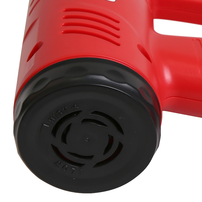 德力西电气（DELIXI ELECTRIC）热风枪1600W手持调温贴膜烤枪吹风枪工业烘枪热风机 红黑配色